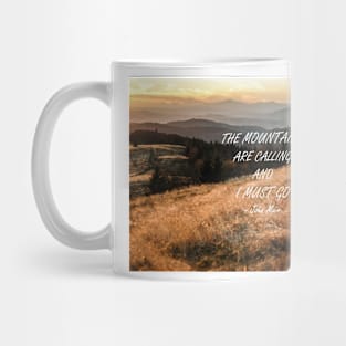 Mountains are calling 50 Mug